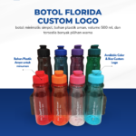 Botol Plastik Florida Custom Logo 500 ml: Merchandise Praktis untuk Branding yang Lebih Efektif