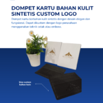 Dompet Kartu Bahan Kulit Sintetis Custom Logo: Souvenir Elegan untuk Branding Perusahaan