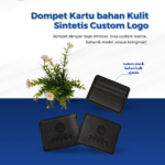 Dompet Kartu Bahan Kulit Sintetis Custom Logo: Bisa Custom Emboss, Warna, Bahan, dan Model