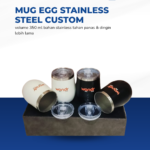 Mug Egg Stainless Steel Custom Logo
