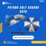 Payung Golf Gagang Kayu Custom Logo: Merchandise Elegan untuk Meningkatkan Citra Perusahaan