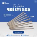 Pensil Kayu Glossy Custom Logo: Merchandise Ramah Lingkungan yang Sederhana Namun Berkesan