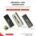Pen Metal + Box Custom Logo: Merchandise Elegan untuk Promosi Bisnis