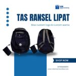 Tas Ransel Lipat Custom Logo: Merchandise Praktis untuk Aktivitas dan Perjalanan