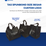 Tas Spunbond Size Besar Custom Logo: Merchandise Fungsional untuk Branding Maksimal