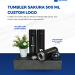Tumbler Sakura 500ml Custom Logo: Merchandise Premium untuk Promosi yang Lebih Maksimal