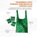 Goodie Bag Lipat Parasut Size 30×40 cm Custom Logo: Souvenir Praktis, Trendi, dan Ramah Lingkungan