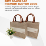 Jute Beach Bag Premium Custom Logo