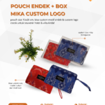 Pouch Endek + Box Mika Custom Logo: Souvenir Eksklusif dengan Sentuhan Tradisional