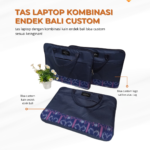 Tas Laptop Kombinasi Endek Bali Custom: Sentuhan Etnik yang Profesional untuk Branding Anda