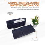 Dompet Kartu Leather Sintetis Custom Logo: Souvenir Simpel, Elegan, dan Fungsional untuk Karyawan