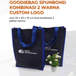 Goodiebag Spunbond Kombinasi 2 Warna Custom Logo