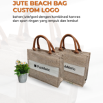 Jute Beach Bag Custom Logo