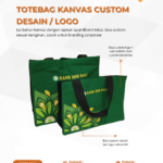 Totebag Kanvas Custom Desain / Logo: Tas Promosi Premium dan Kokoh