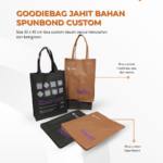 Goodiebag Jahit Bahan Spunbond Custom: Tas Promosi Rapi, Kuat, dan Fleksibel