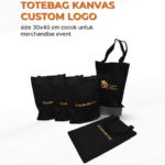 Totebag Kanvas Custom Logo