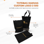Totebag Kanvas Custom Logo 2 Sisi: Souvenir Promosi Elegan dan Fleksibel