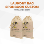 Laundry Bag Custom Logo: Merchandise Praktis untuk Hotel, Villa, dan Branding Perusahaan