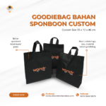 Goodiebag Bahan Sponboon Custom: Tas Promosi Press Lega & Praktis