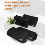 Pouchbag Bahan Kain D300 Custom Logo: Merchandise Praktis untuk Branding Perusahaan