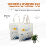 Goodiebag Spunbond 30x40x8 cm Custom Logo: Souvenir Praktis untuk Berbagai Event