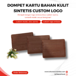 Dompet Kartu Bahan Kulit Sintetis Custom Logo: Merchandise Elegan untuk Branding Profesional