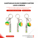 Gantungan Kunci Rubber Custom Logo & Design: Merchandise Praktis untuk Branding yang Selalu Terlihat
