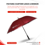 Payung Custom Logo & Design: Merchandise Fungsional untuk Branding Perusahaan
