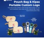 Pouch Bag & Kipas Portable Custom Logo: Giftset Praktis untuk Branding yang Lebih Berkesan
