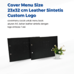 Cover Menu Size 23 × 32 cm Leather Sintetis Custom Logo