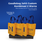 Goodiebag Jahit Custom Kombinasi 2 Warna: Branding Lebih Berani dan Menarik 👜🎨