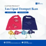 Tas Lipat Dompet Ikan Custom Logo: Merchandise Unik, Praktis, dan Ramah Lingkungan