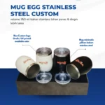 Mug Egg Stainless Steel Custom: Pilihan Souvenir Minimalis, Elegan, & Praktis