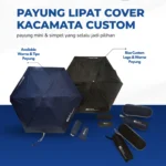 Payung Lipat Cover Kacamata Custom Logo: Merchandise Praktis dengan Desain Modern