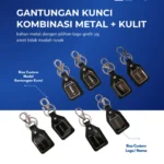 Gantungan Kunci Kombinasi Metal + Kulit Custom Logo: Merchandise Elegan untuk Branding yang Berkelas