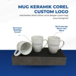 Mug Keramik Corel Custom Logo: Merchandise Klasik Pilihan untuk Branding Berkelas