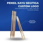 Pensil Kayu Segitiga Custom Logo: Unik, Ergonomis, & Ramah Lingkungan untuk Media Branding Anda
