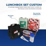 Lunchbox Set Custom: Paket Komplit Fungsional untuk Souvenir Corporate Masa Kini