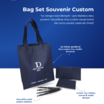 Bag Set Souvenir Custom: Goodiebag + Dompet, Praktis dalam Satu Paket 🎁👜✨